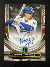 2023 Topps Tribute #TA-MV Miguel Vargas Tribute Autographs #/199 RC Dodgers