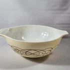Vintage Pyrex 444 Golden Scroll Cinderella 4Qt Mixing Bowl