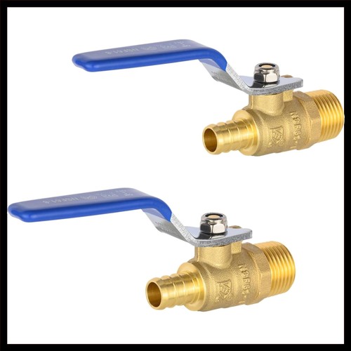 Brass 3/4 Inch Ball Valve NPT Male Shut-off Plumbing Valve - cUPC Certified