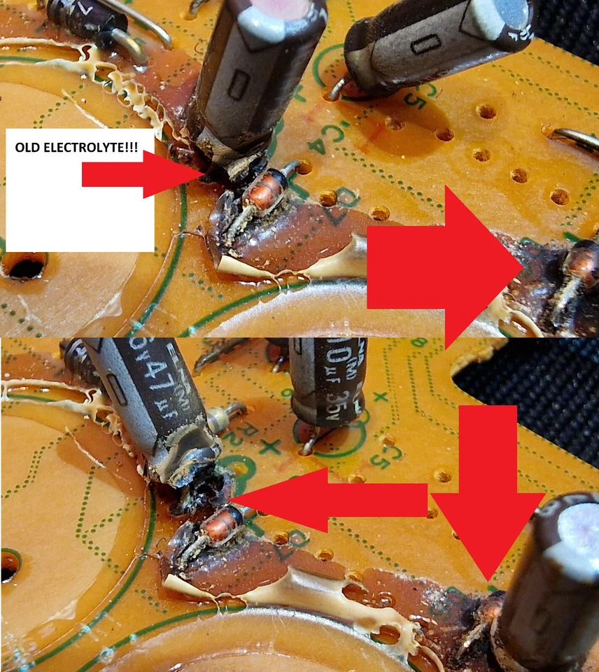 KIT de réparation pour platine vinyle PIONEER PL-300X - tous les condensateurs - Photo 4/4