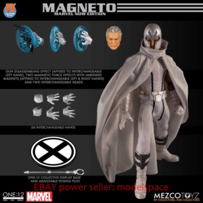 Mezco Toyz Marvel X-Men White Magneto One:12 Action Figure 6'' IN