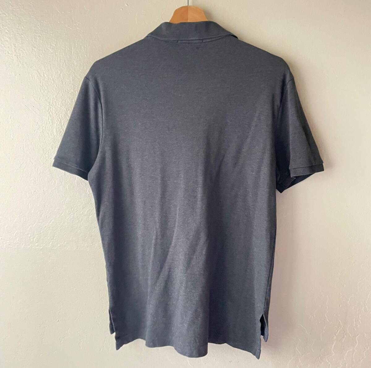 polo ralph lauren camicia uomo classica manica corta taglia M grigio carne pony preppy