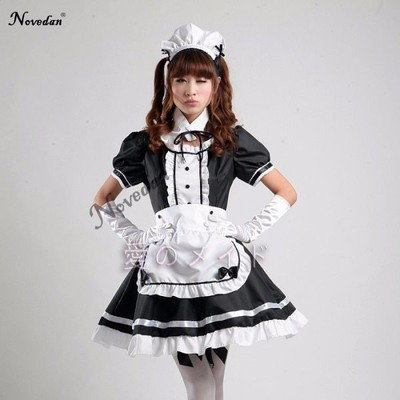Sexy French Maid Costume Sweet Gothic 