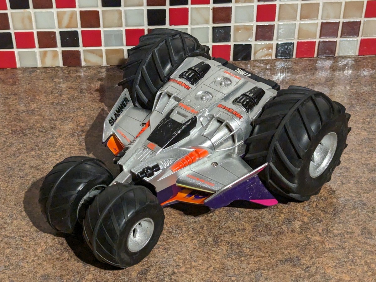 TESTED! Vintage Tyco Slammer RC Remote Control Car includes box