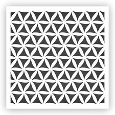 Pattern 6 Stencil - Choose a Size - Laser-Cut Reusable Plastic