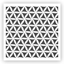 Pattern #6 Stencil - Choose a Size - Laser-Cut Reusable Plastic