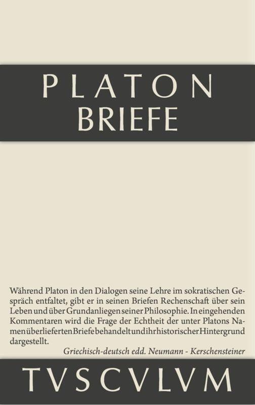Thumbnail - Platon | Briefe | Buch | Deutsch (2014) | Griechisch-deutsch |