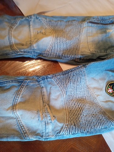 AKOO No Rivals jeans adult 34 36x31 distressed grunge hip hop punk bleached - 第 3/9 張圖片