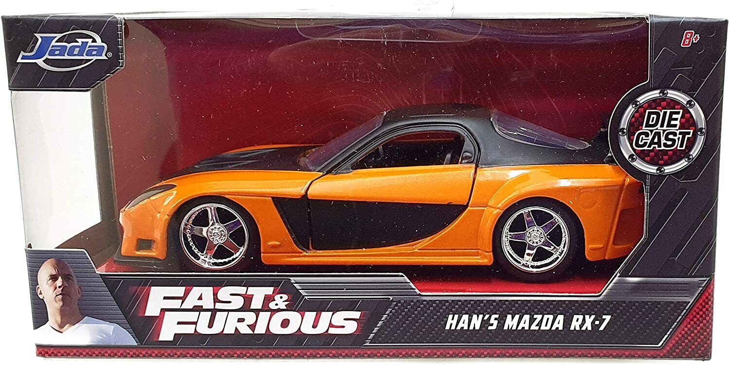 Han's Mazda RX-7 RHD (Right Hand Drive) Orange Metallic and Black Fast & Furious