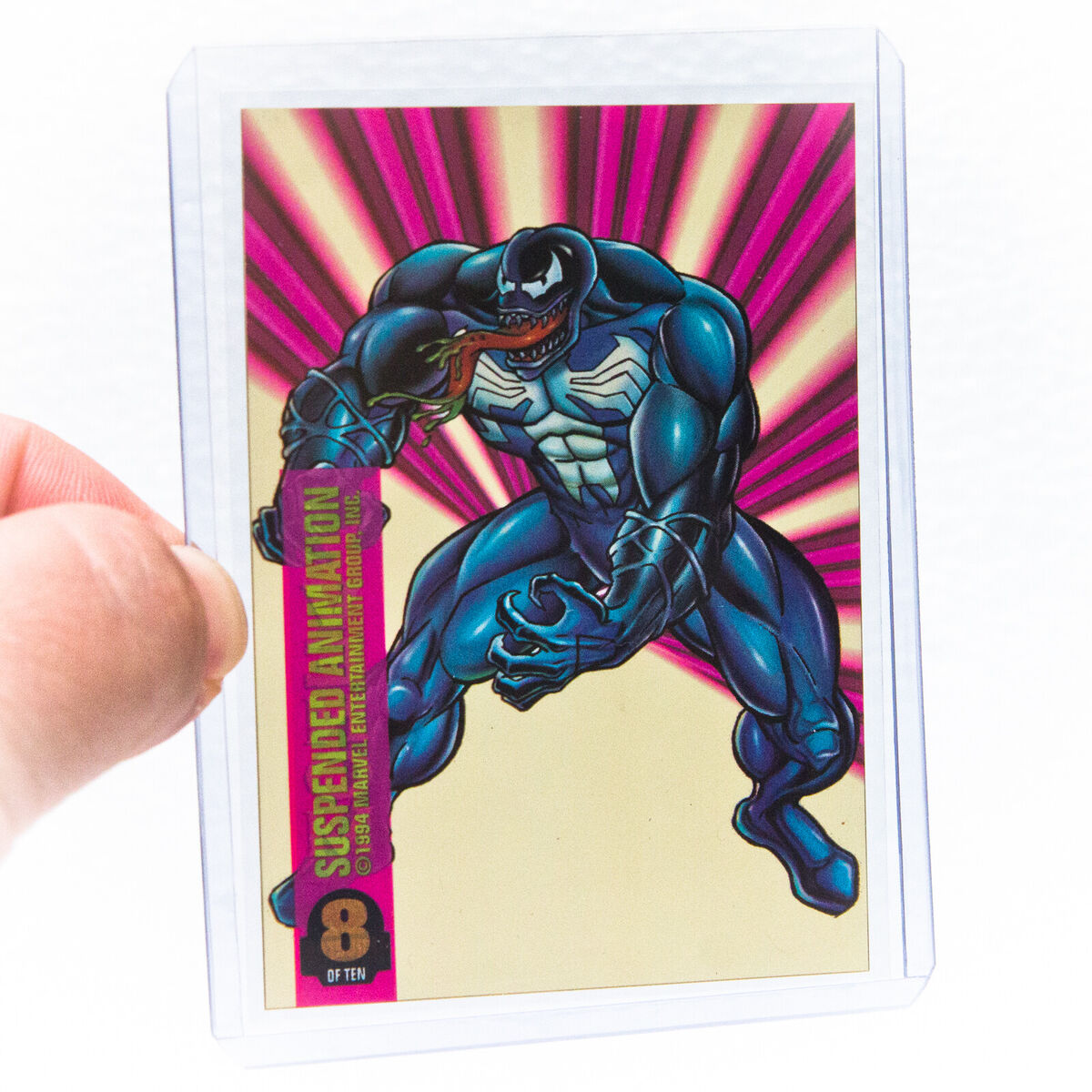 1994 Fleer Marvel VENOM Suspened Animation Card # 8 | Clear 1994 Fleer Marvel VENOM Suspened Animation Card # 8 | Clear
