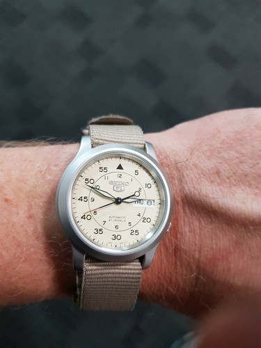 Seiko Sports Beige Men's Watch SNK803K2 for sale online