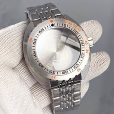 Reloj de buceo 42 mm acero inoxidable 20 ATM caja pulsera para cristal de zafiro NH35 NH36