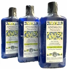 3 andalou naturals age defying argan stem cell conditioner 11.5oz ea