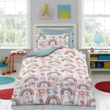 KIDS DUVET COVER Single Bedding Set with Pillowcase Soft Quilt Covers Boys Girls