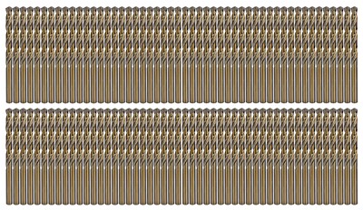 Cobalt Drill Bit Set 1/16'' M35 HSS Co Twist Jobber Metal Drill Steel Iron-100Pcs