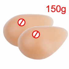 Lifelike Wearable Silicone Breast Forms Fake Boobs Nipple Cover  Adjust Straps