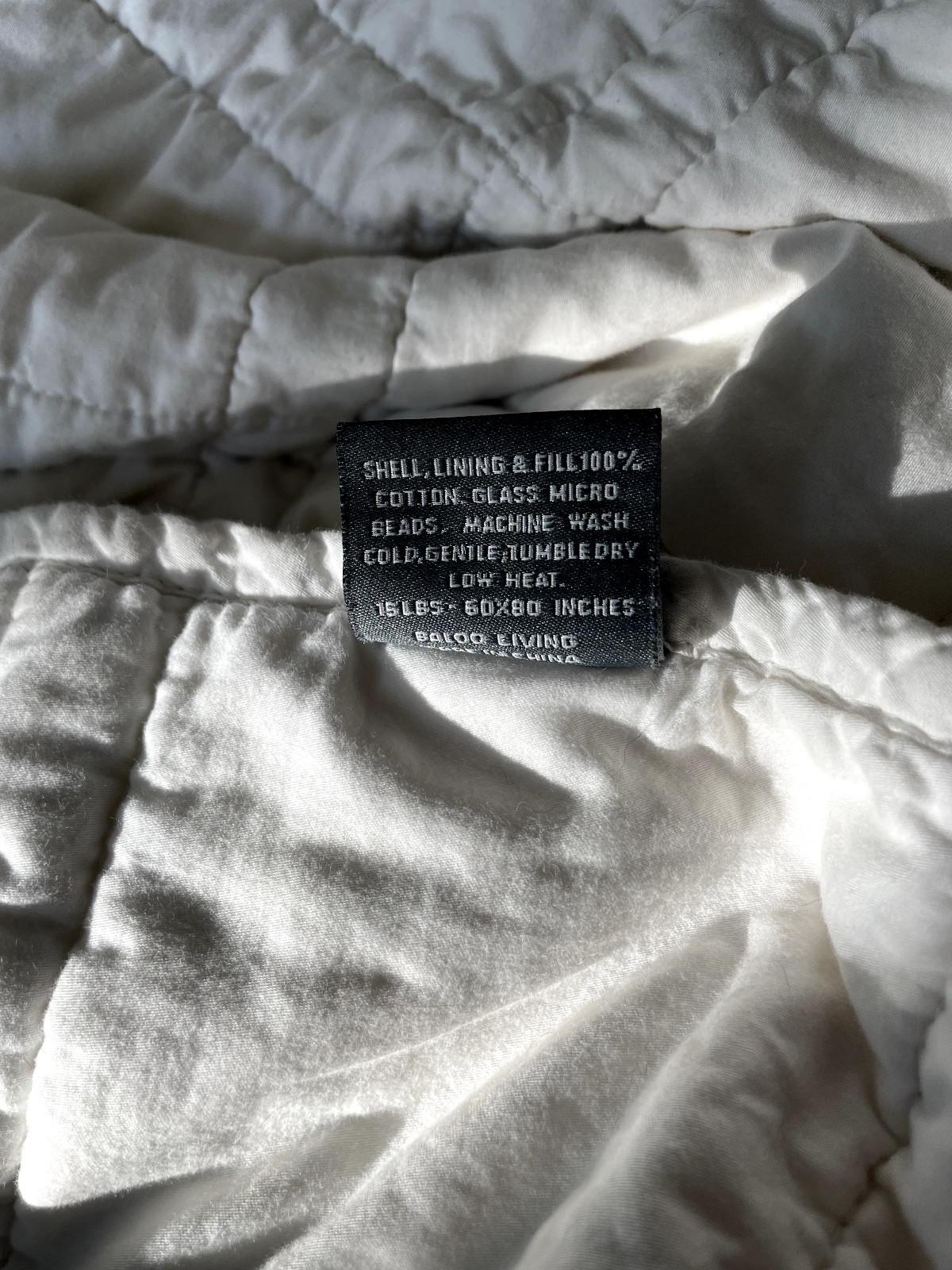 Baloo Weighted Blanket 15 lbs Cotton 60"x80" Queen Thư viện Quản trị