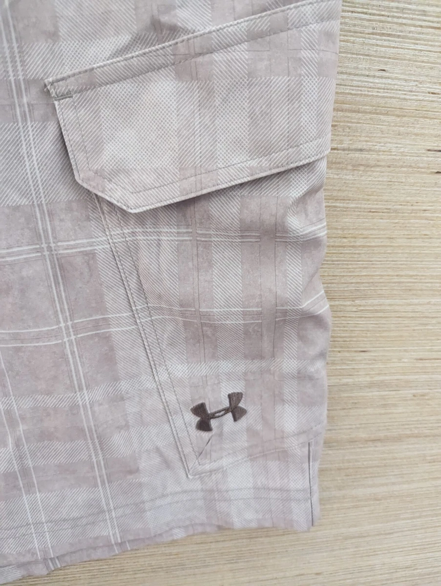NEW Under Armour UA Storm Fish Hunter Mens Cargo Shorts 10 In Tan