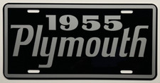 1955 55 Plymouth Metal License Plate Chrysler Belvedere Savoy Classic Custom Car