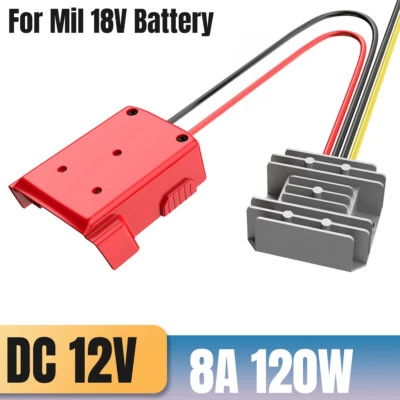 UKFAST_002 Converter DC 18V To 12V 8A 120W Step Down DIY Adapter For Milwaukee Regulator #U