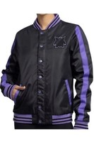 Gengar Pok mon Jacket Black Insulated Snap-Down Jacket - Adult MEDIUM New W/tags