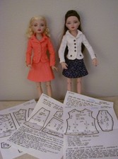 Fitted Jacket/Skirt Pattern 16EW10 For 16" Tonner/Wilde Imagination Ellowyne