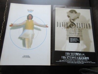David Sylvian In Solo Slow Fire 1995 Japan Tour Book w Promo Flyer Raintree Crow