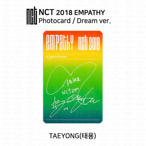 Tarjeta fotográfica oficial de empatía NCT 2018 Jaehyun Taeyong Lucas Mark Johnny K-POP KPOP - Imagen 14 de 84