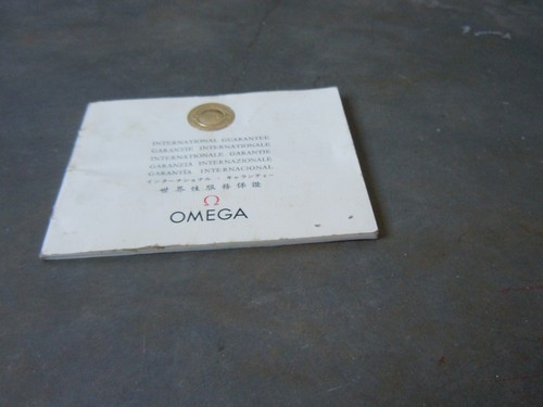 OMEGA Vintage 1970's Guarantee Certificate Booklet See all pics Collectible - Picture 9 of 9
