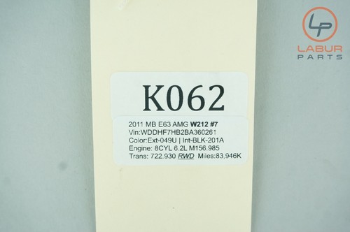 W212 W218 MERCEDES E63 CLS63 AMG SPORT OFF TRACTION SWITCH CONTROL K062 - Picture 5 of 5