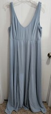 Show Me Your Mumu Weddings Jen Maxi Dress Size XL Blue 100% Polyester