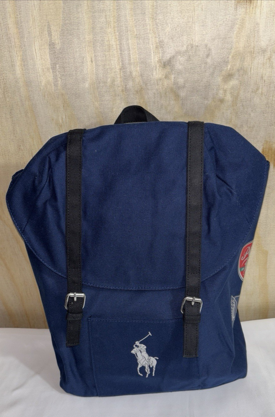 Zaino Polo Ralph Lauren Fragranza Blu Big Pony Viaggio Weekend Palestra Borsa