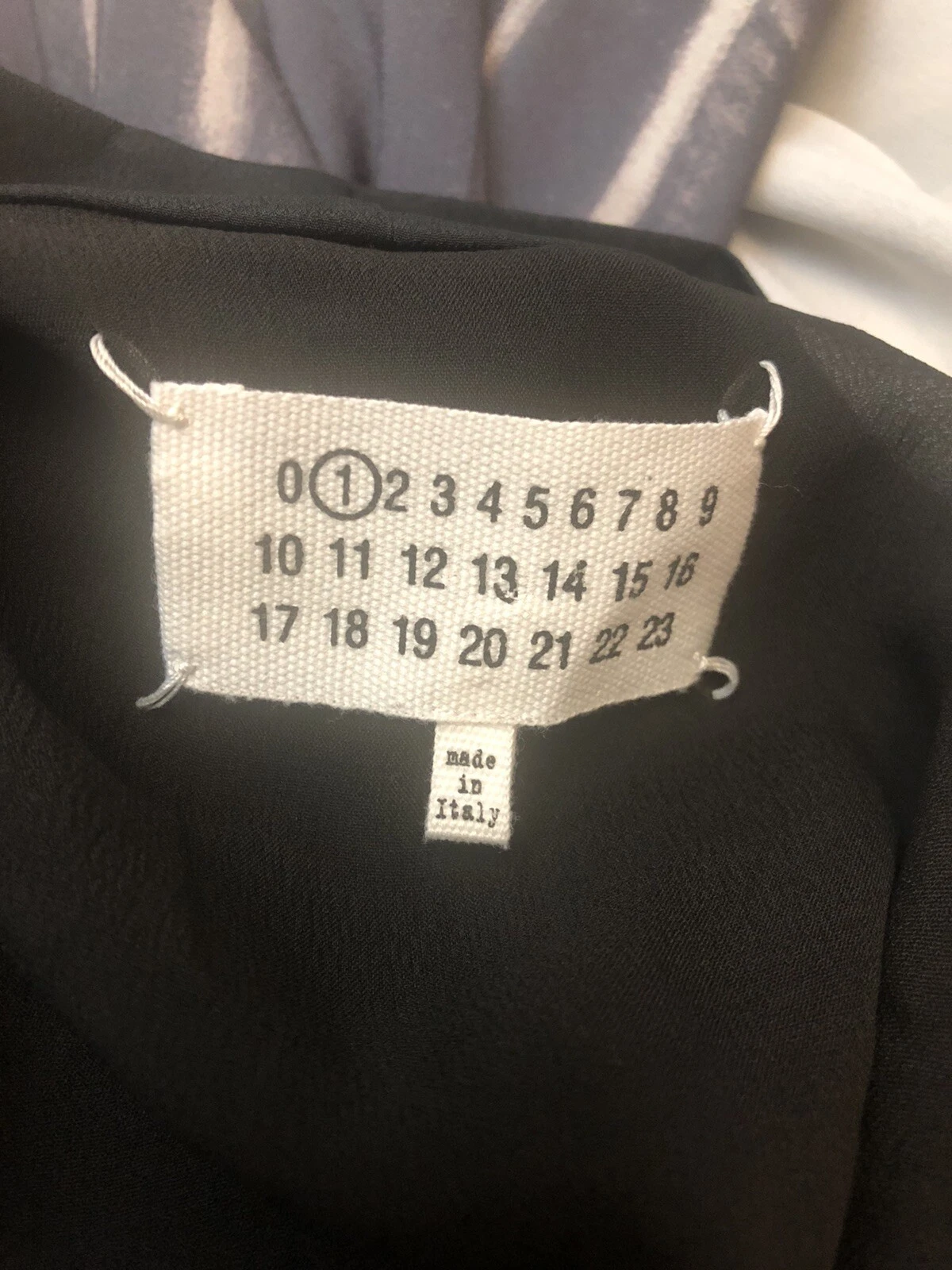 MAISON MARGIELA Abito Maison Martin Margiela nero grigio flouncy taglia 42