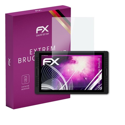 atFoliX Glasfolie für Huion Kamvas Studio 22 Displayfolie 9H Schutzpanzer