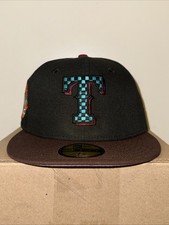 New Era 59fifty Hat Club Tanjiro Demon Slayer Texas Rangers 7 1/4