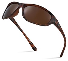 Polarized Wrap Around Sport Sunglasses for Men Women Running Driving Fishing ...