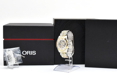 [Near MINT w/Box]ORIS 7670 Artelier Skeleton Dial 39mm AT Men's Watch JAPAN