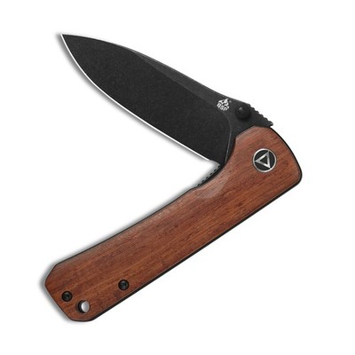 QSP Knives Hawk Liner Lock 131-O2 Knife Black Sandvik & Mkuruti Wood