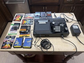CBS Colecovision Console And Games, Power Supply , Untested