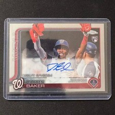 🔌IU 2025 TOPPS CHROME UPDATE SERIES BASEBALL DEBUT AUTO RC DARREN BAKER