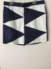 Vineyard Vines Performance Men Inseam7" On The Go Boardshort Size 36 Navy/White