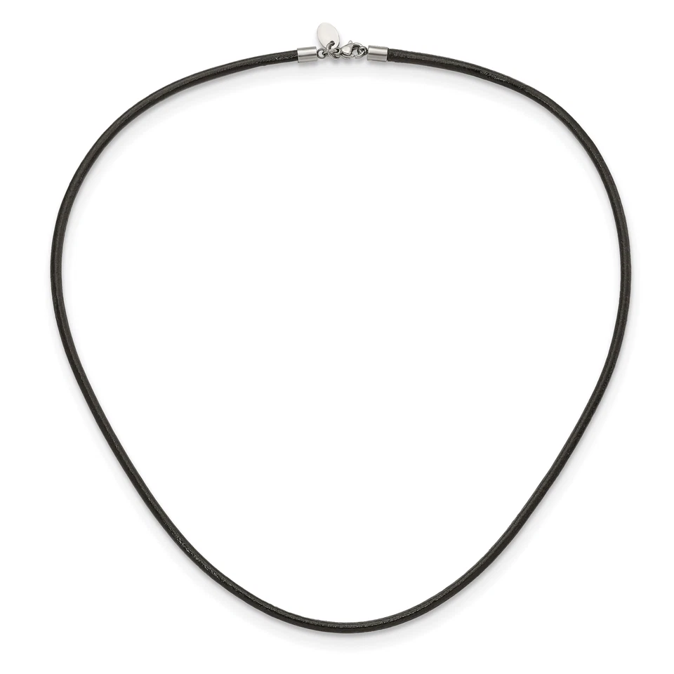 Collar Cincel 3mm Cuero Genuino Grecia Texturizado 20 pulgadas SRN196 Foto 3 de 4