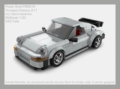 HAPPY BUILD PB8816 - 911 Classic mit Container, Power Block⚡TIMELESS CLASSICS⚡Klemmbausteine