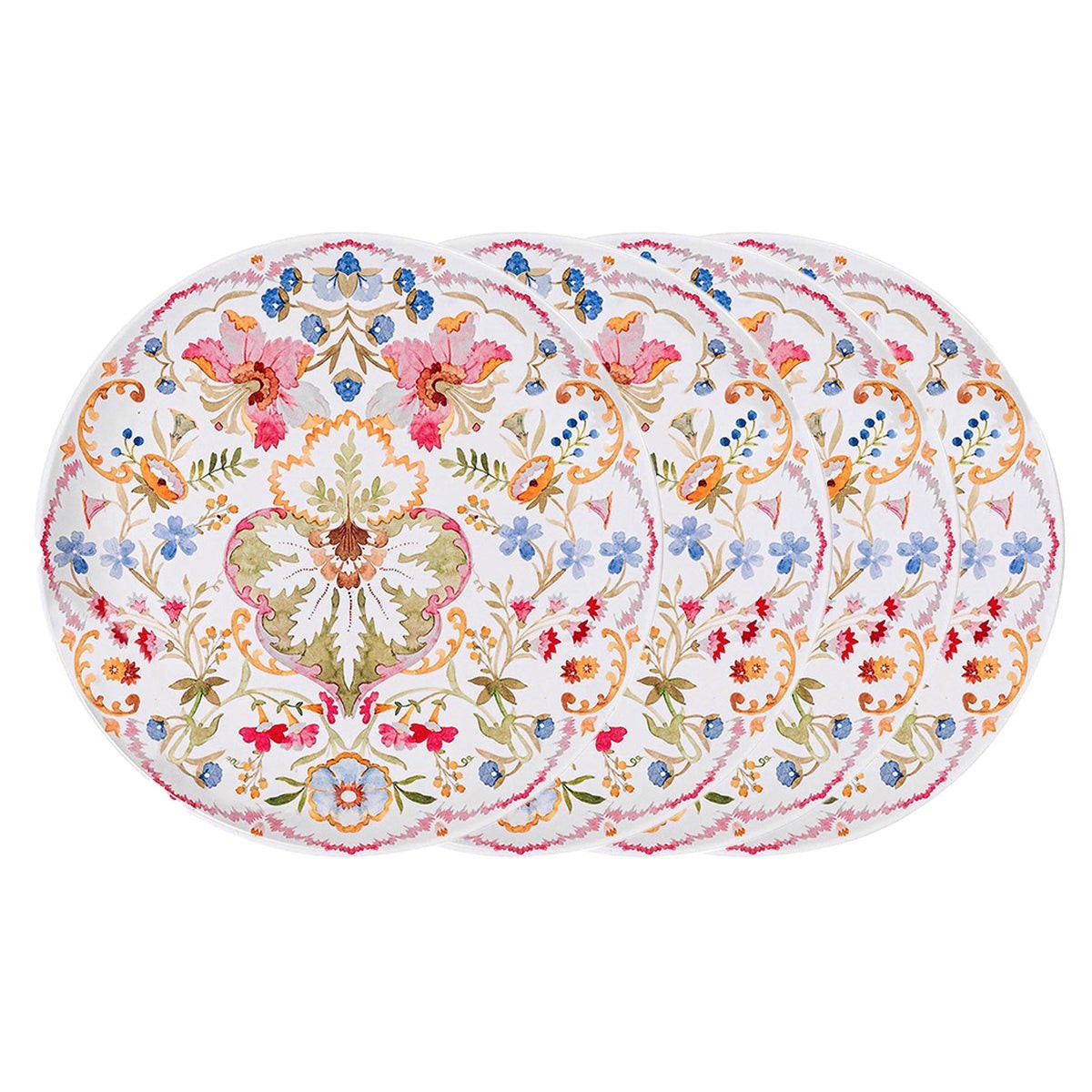 Juliska Sofia Melamine Dinner Plate Set of 4 - Multicolor