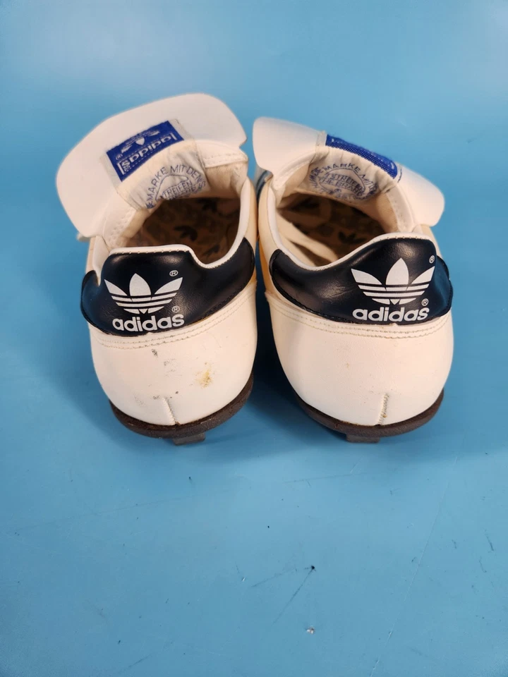 Botines de béisbol vintage Adidas años 70 RBI puntera de metal MLB US 8 Foto 3 de 4