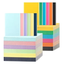 60 Pack Colorful Lined Notebooks for Writing, Journals Bulk, A5 Lined-60pack