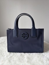NWT Tory Burch Ella Bio Nylon Mini Tote Crossbody Bag Navy