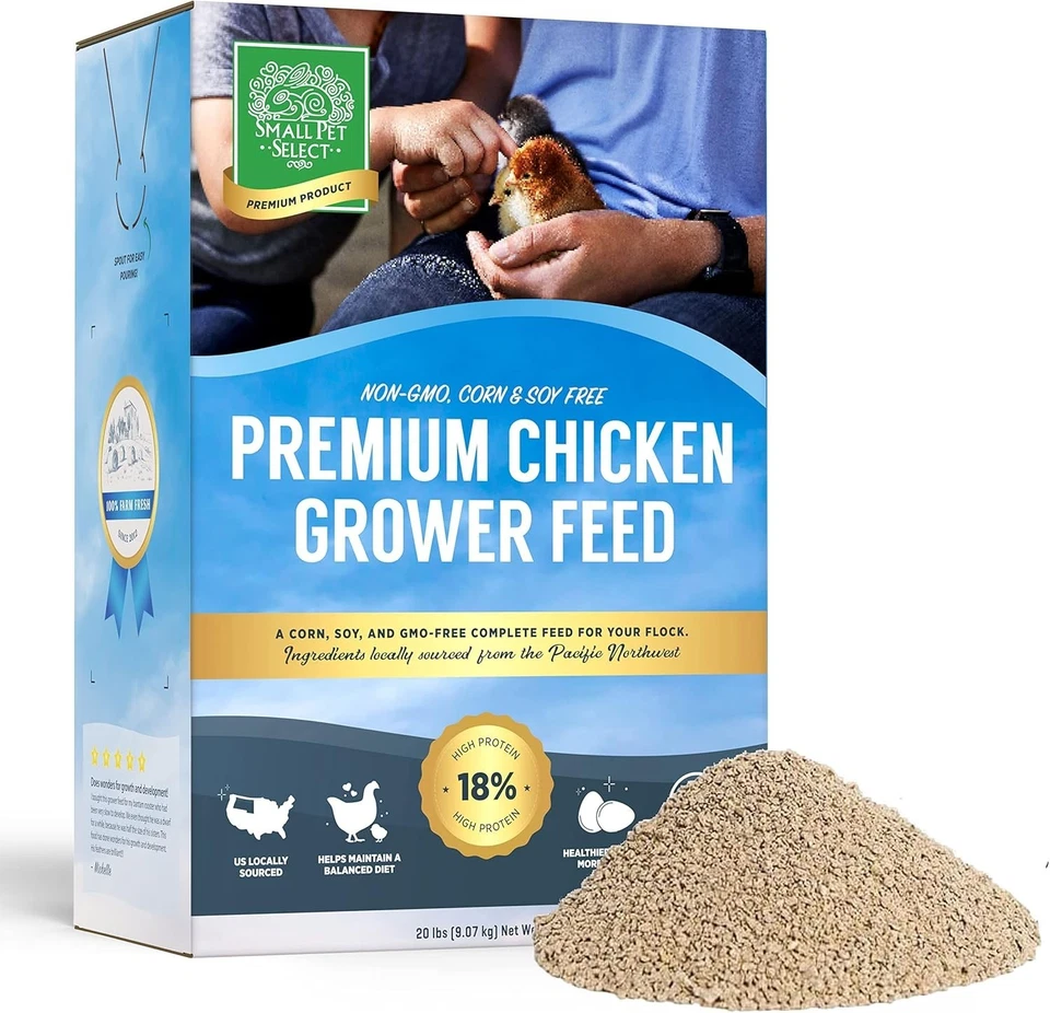 20lb Chicken Grower Feed - Non-GMO, Corn Free, Perfect for Sensitive Stomachs - Image 3 of 4