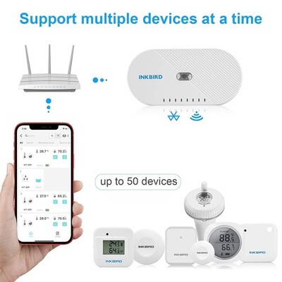 Inkbird IBS-M1 WIFI 2,4GHz Gateway Fernbedienung Bluetooth/Wireless Verbindung