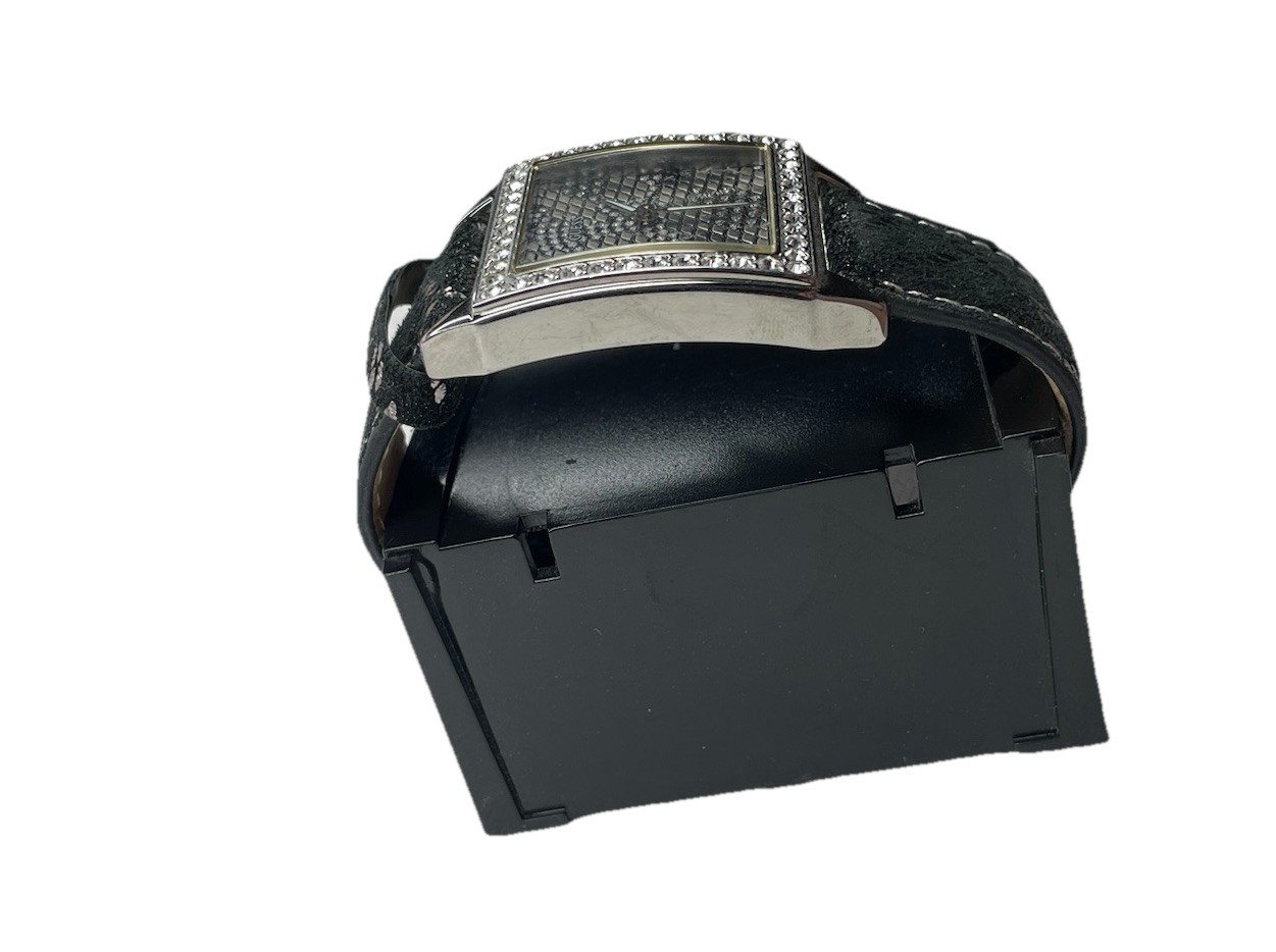 GUESS Watch Python Snake Animal Print Leather Cry… - image 10